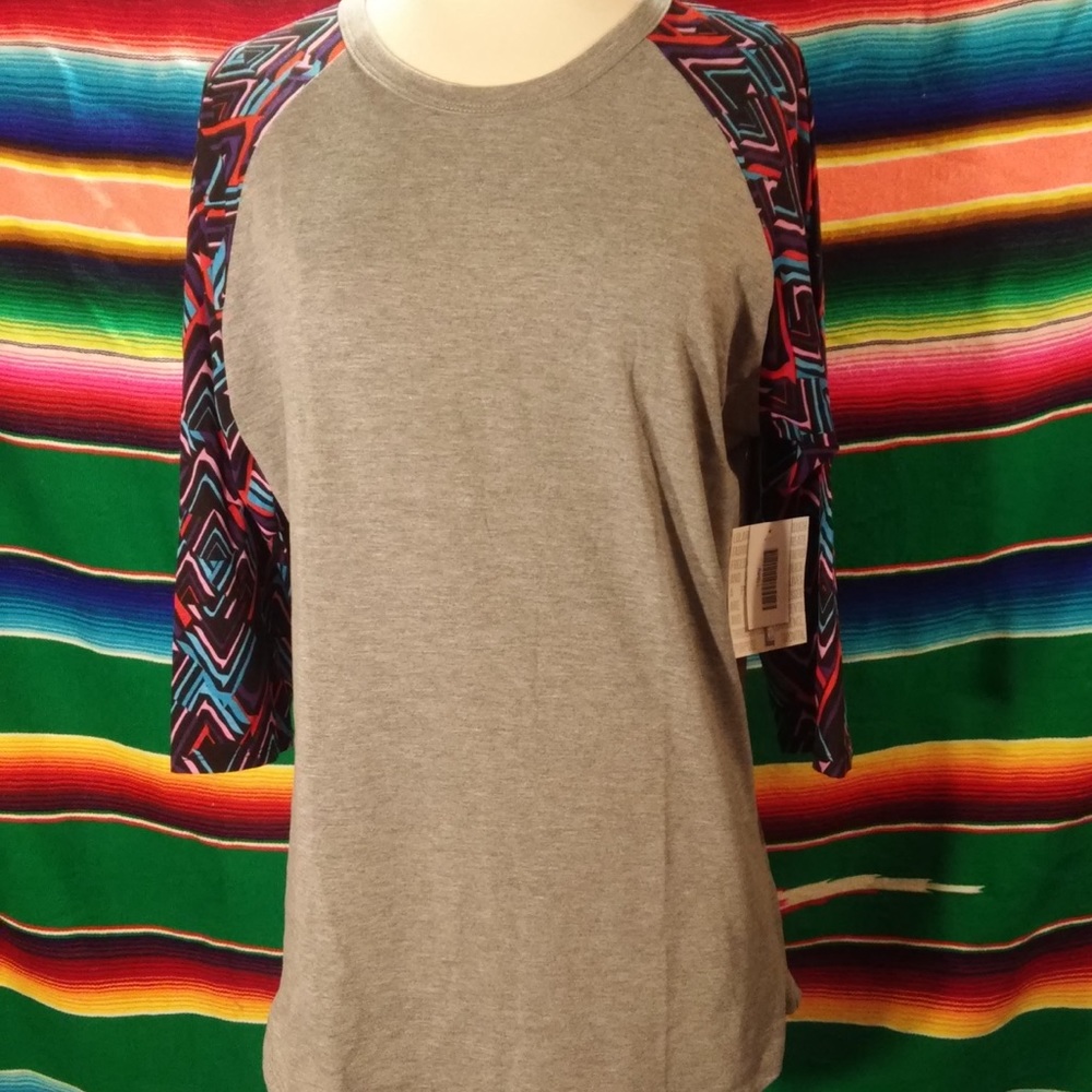 LuLaRoe, Randy, baseball T. Size L. NWT.